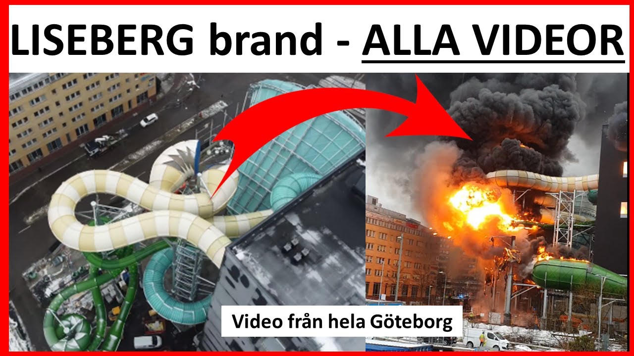 Liseberg Oceana i brand (ALLA VIDEOR)
