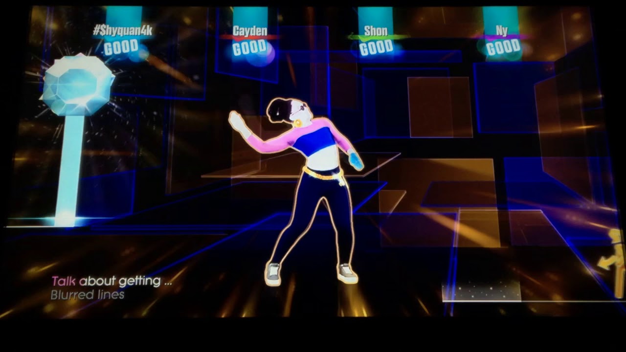 Just Dance 2017 (Unlimited) - 4 Player Coop - Blurred Lines (Extreme Version)