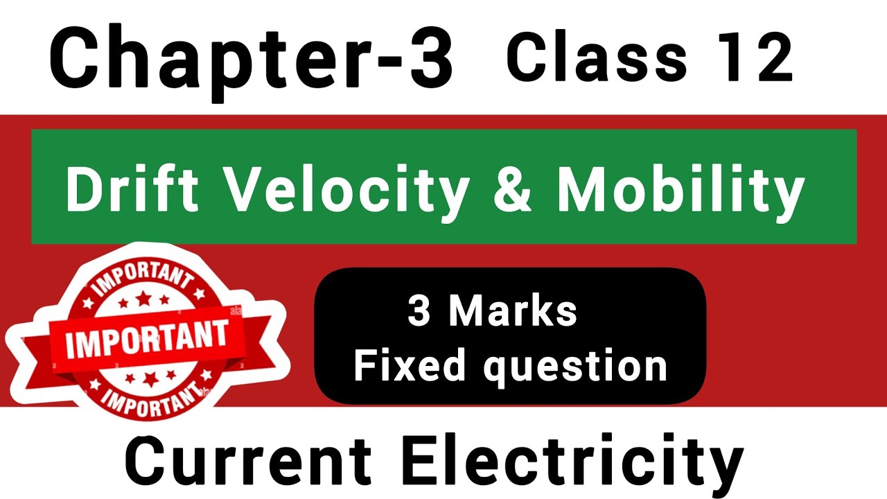 Drift Velocity Derivation - A Level Physics