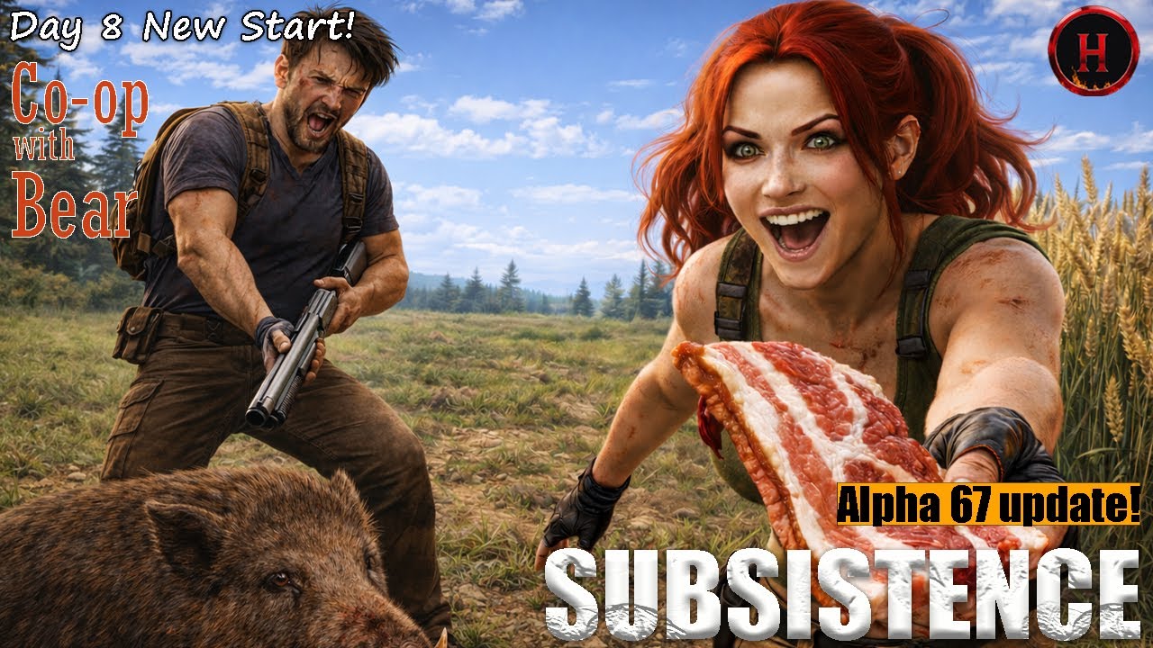 Day 8 ALPHA UPDATE CHAOS 😱 | Bacon Changes EVERYTHING! Subsistence Alpha 67 update
