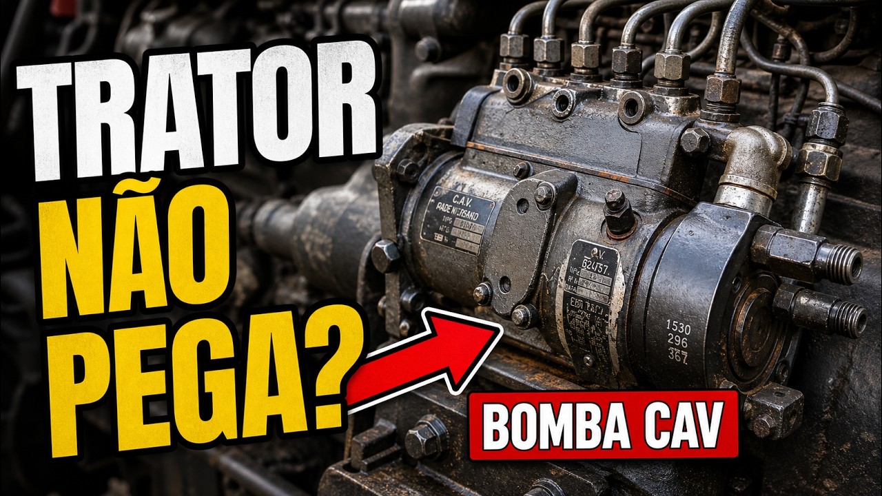 Trator com bomba injetora C.A.V não pega na partida!! Olha só o que era 😱😱😱 #motor #mecanica