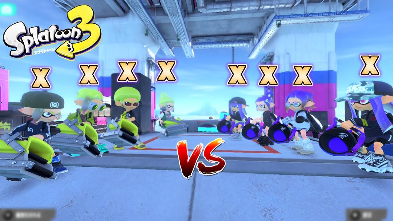 モップリンVSバケスロ、キル速遅すぎてモップリン絶対勝てない説ww【スプラトゥーン3】