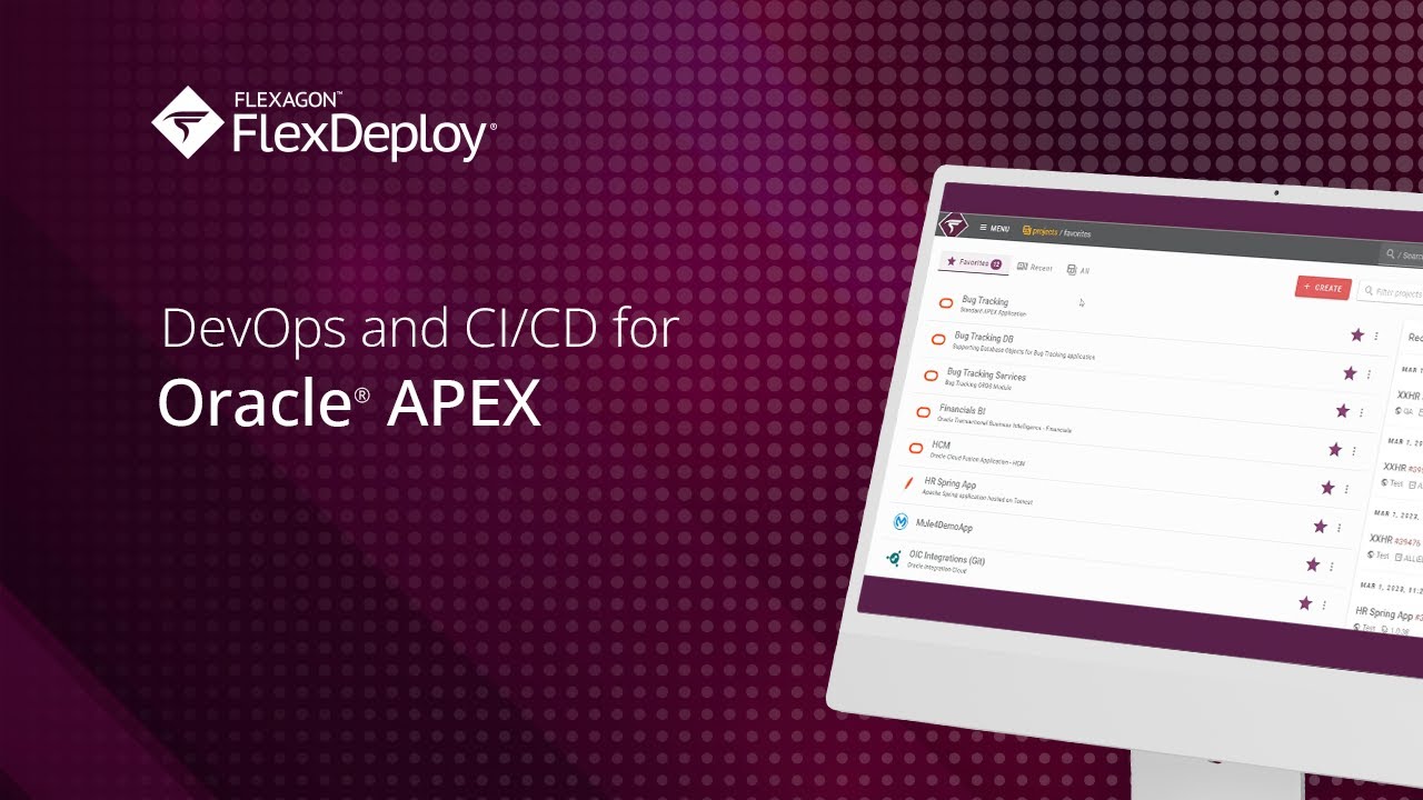 FlexDeploy for Oracle APEX