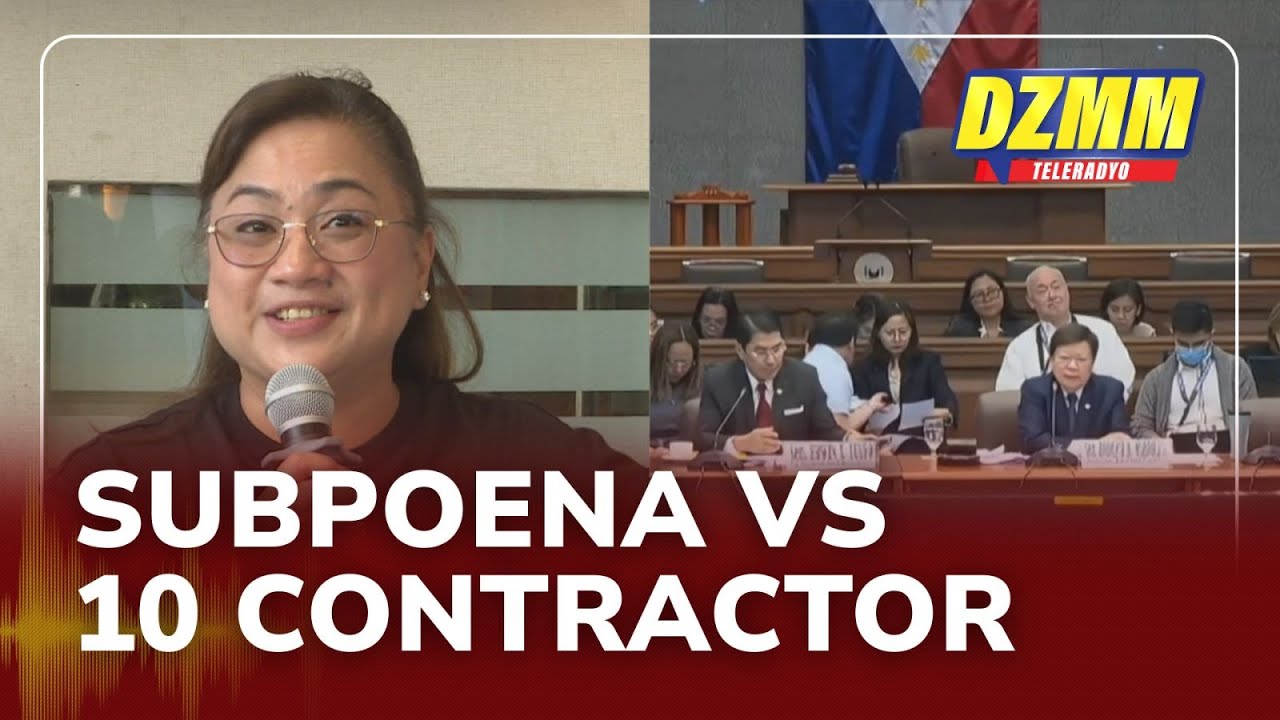 Senate subpoenas 10 contractors over alleged flood control scam | (26 August 2025)