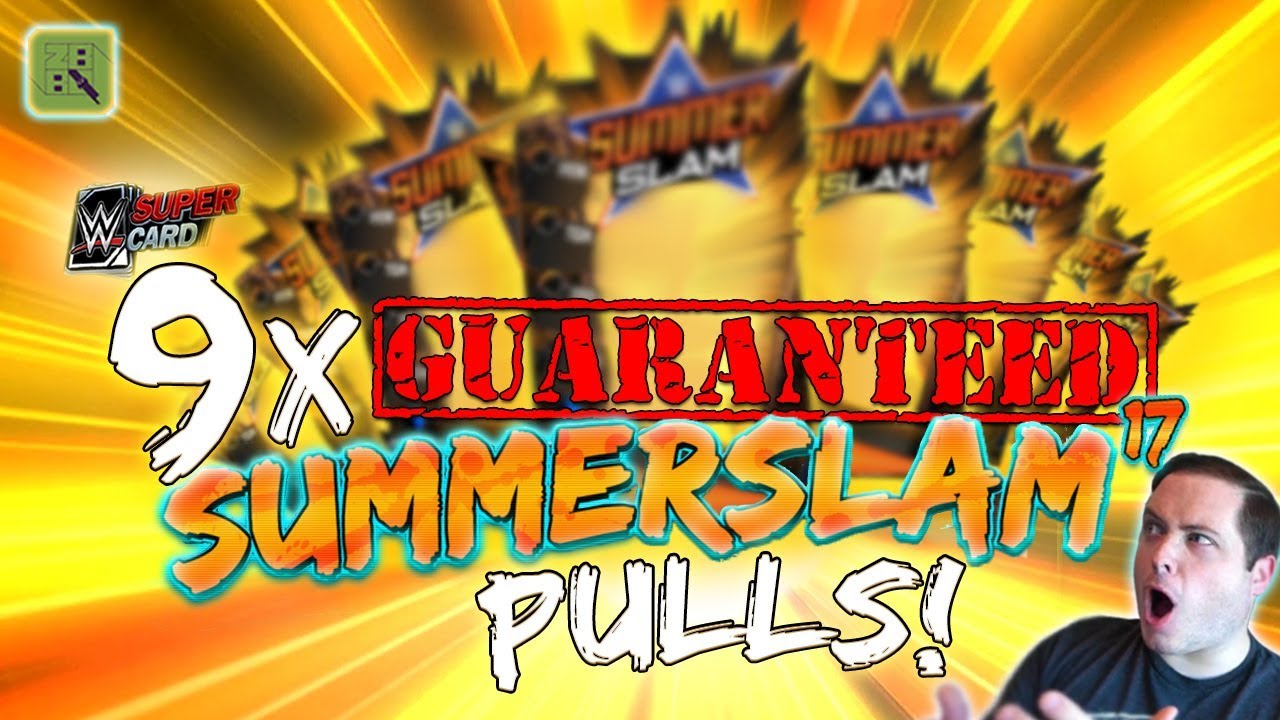 9 INSANE GUARANTEED SUMMERSLAM 17 (SS17) PULLS!! | WWE SuperCard