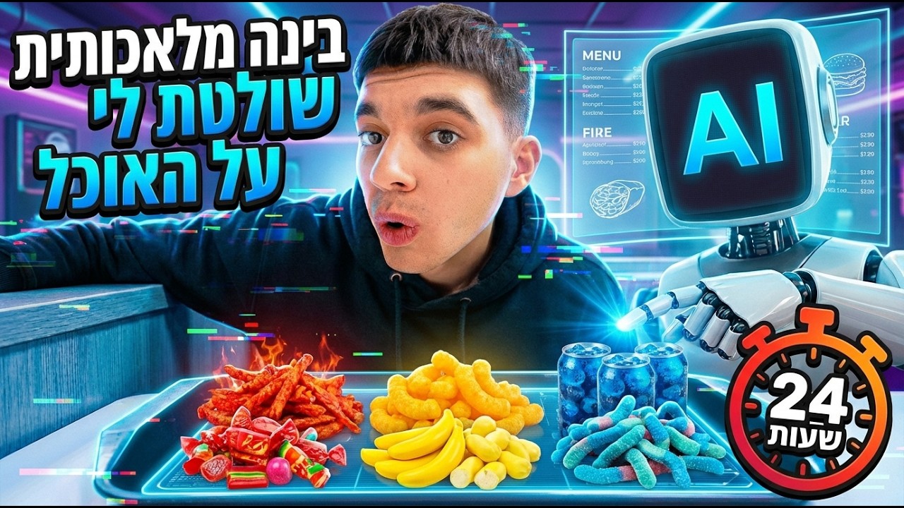 בינה מלאכותית שלטה לי על האוכל ל24 שעות (בלתי אפשרי?!)