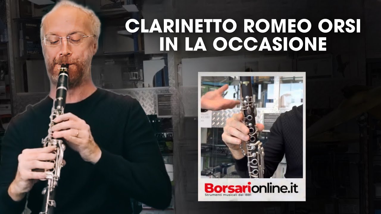 Clarinetto Romeo Orsi in LA ottima occasione in prova con il clarinettista Marco Ignoti
