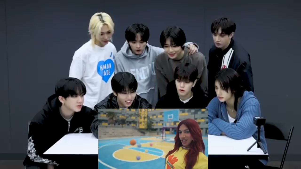 stray kids react to 