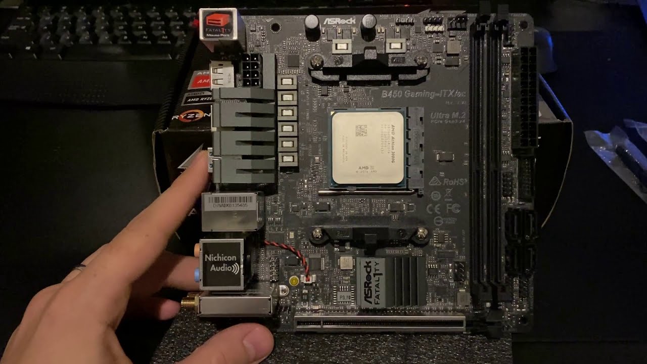 AMD AsRock Fatal1ty B450 Gaming-ITX/AC Motherboard Overview for AM4 Ryzen CPUs