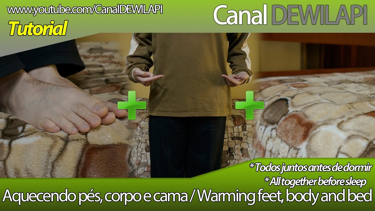 Como aquecer r&aacute;pido e f&aacute;cil seus p&eacute;s, corpo e cama todos juntos antes de dormir no inverno