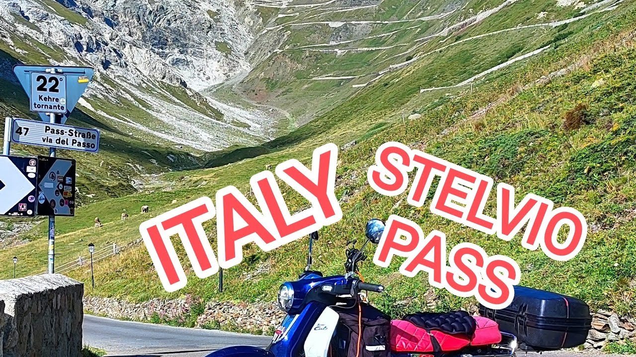 ITALY STELVIO PASS ON A HONDA SUPERCUB C125