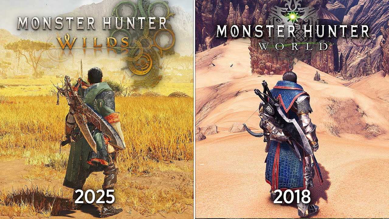 Monster Hunter Wilds против Monster Hunter World - Сравнение Деталей
