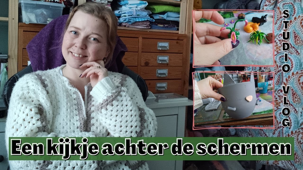 Achter de schermen meekijken bij een creatieve video maker en webshop eigenaar | Studio vlog