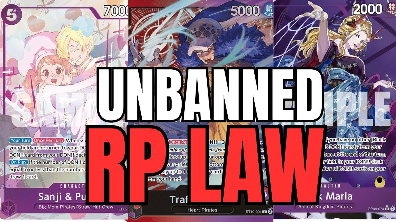 I BROUGHT FULL POWER RP LAW TO AN UNBANNED TOURNAMENT! | ONE PIECE TRADING CARD GAME