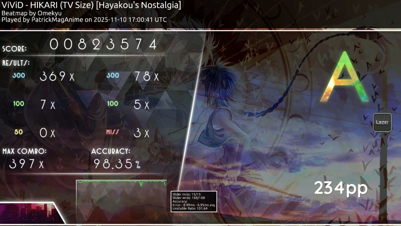 [6.2 ⭐] ViViD - HIKARI (TV Size) [Hayakou's Nostalgia] 234pp - PatrickMagAnime