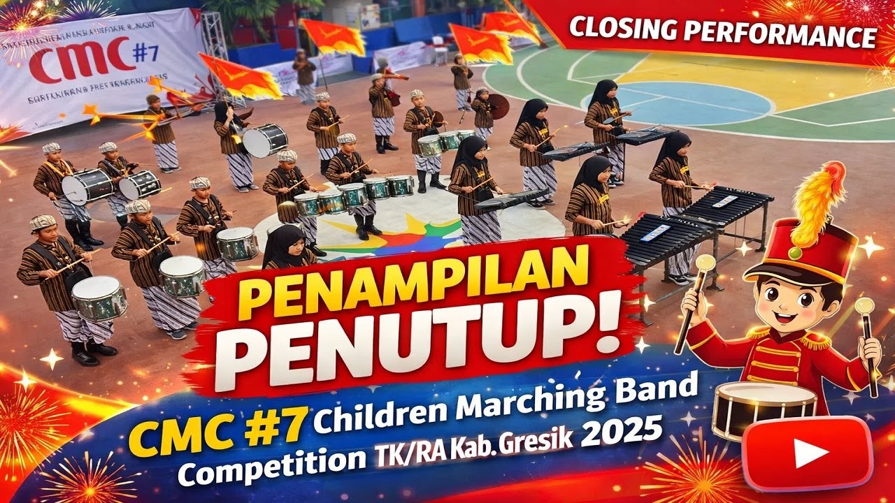 MERIAH - Penampilan Penutup CMC #7 Children Marching Band Competition TK/RA Kab. Gresik 2025