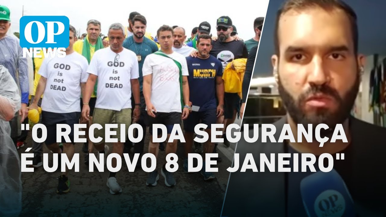Caminhada de Nikolas até Brasília gera preocupação e alerta de segurança no DF | O POVO NEWS