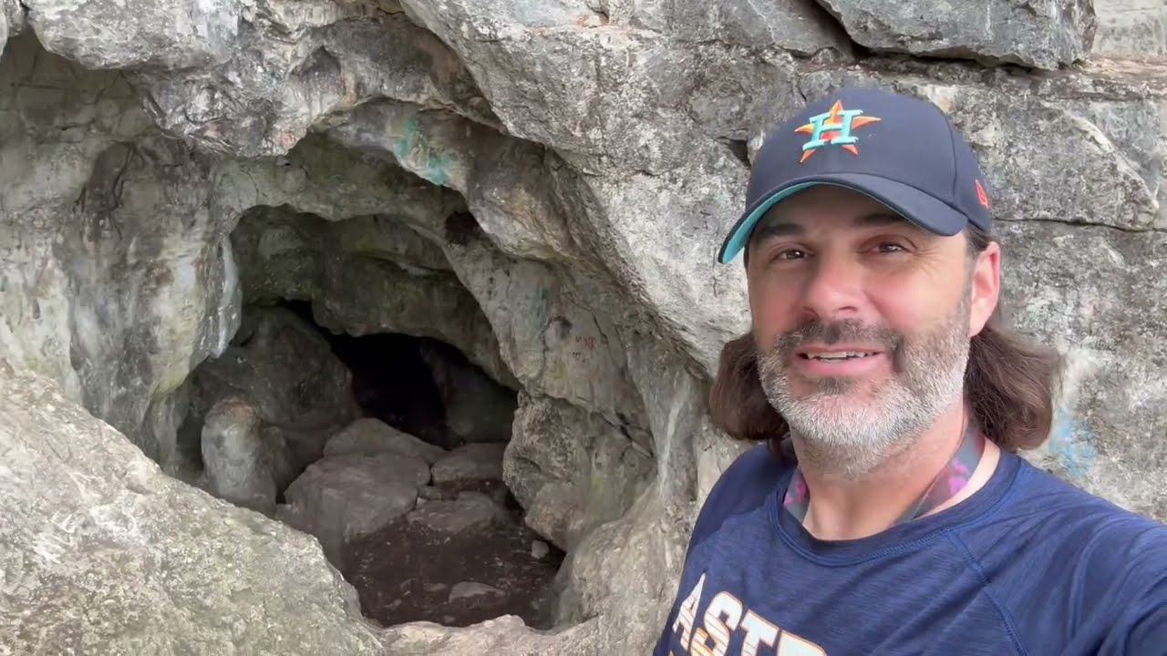 Crystal Cave trail at Garner State Park in Texas