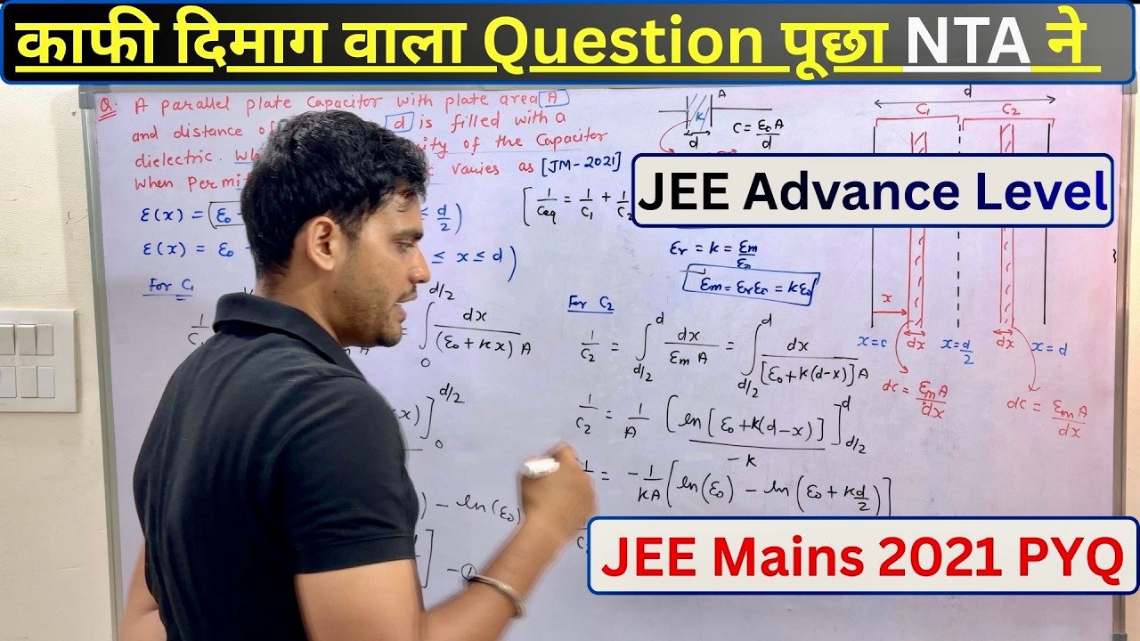 JEE Advance Level PYQ Asked by NTA in JEE Mains | Capacitor | JEE/NEET Physics