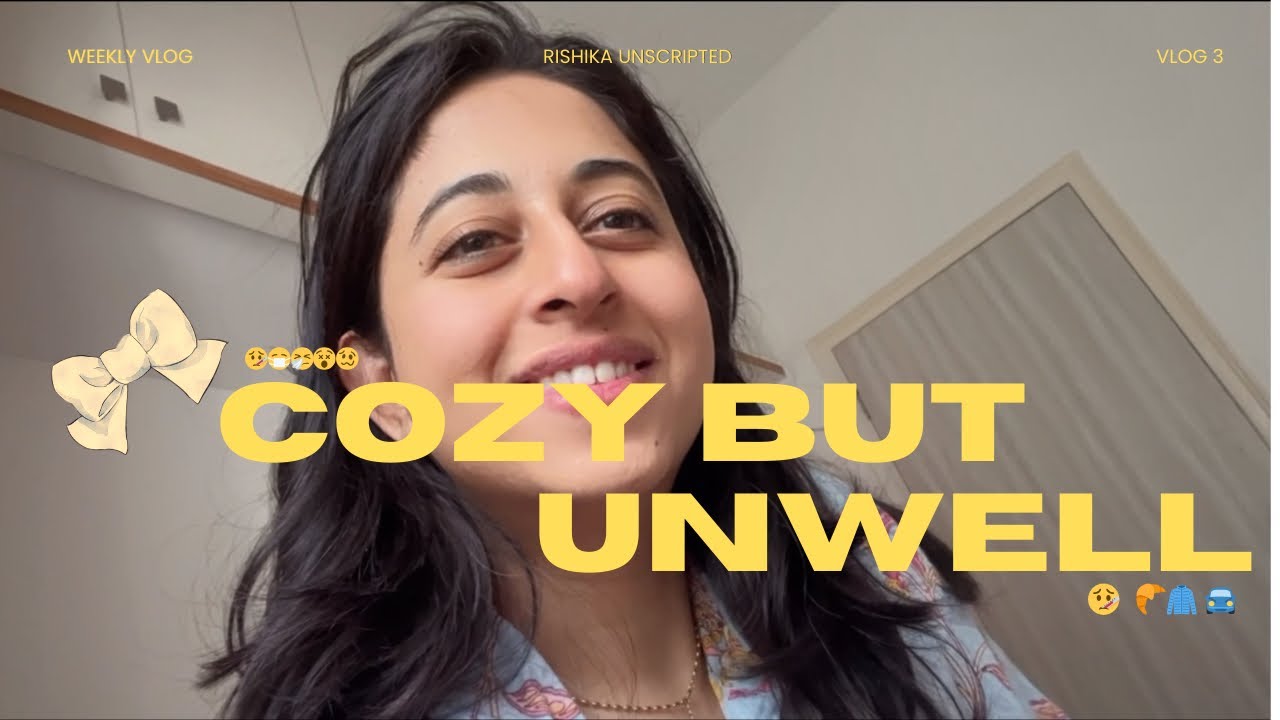 Vlog 3 | Cozy Weekly Vlog ✨ Stuffed Croissants 🥐 , Friend’s Home 🏠 & Getting Sick 🤒 