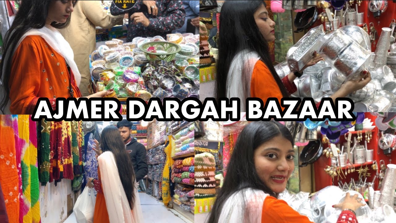 Ajmer Dargah Bazaar 2024 | Street market shopping Ajmer Rajasthan | #samreengallery #vlog #ajmer