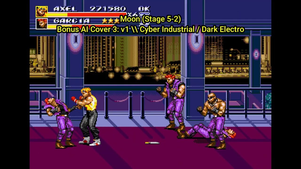 [bonus] Streets Of Rage 3 - Moon (Stage 5-2) [AI Cover 3: v1] \\ Cyber Industrial / Dark Electro