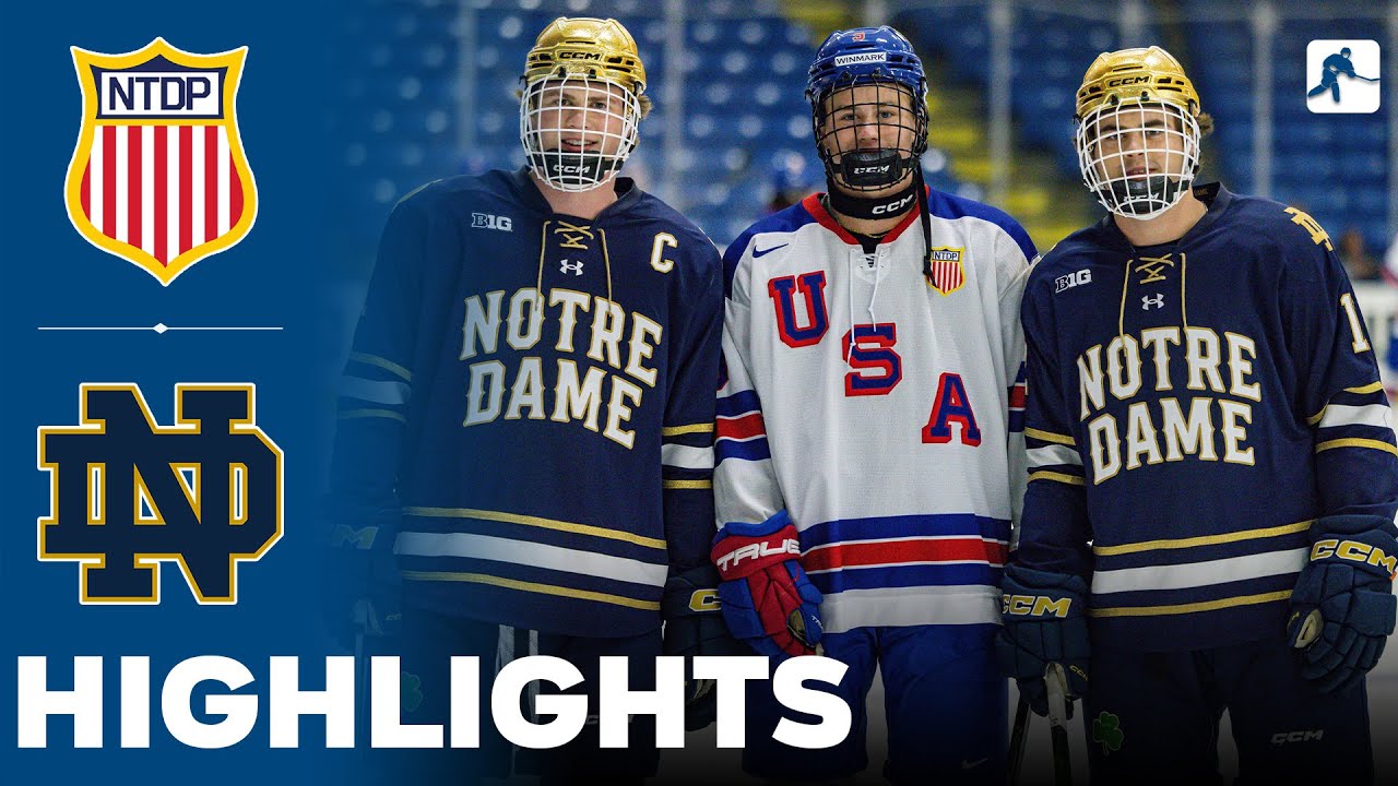 USA U18 vs Notre Dame | NCAA College Hockey | Highlights - October 03, 2025