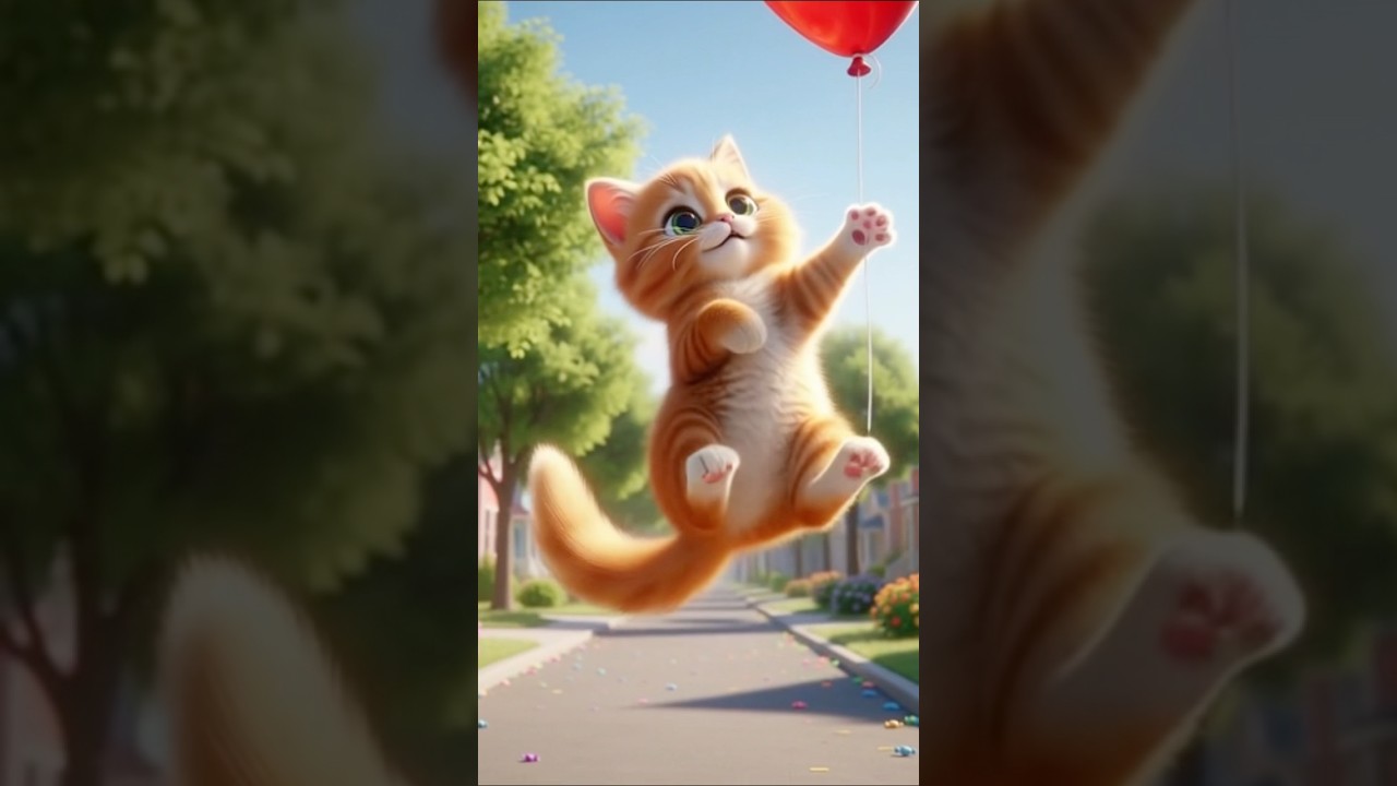 🎈 The Kitten and the Lost Balloon | Cute 3D Animated 