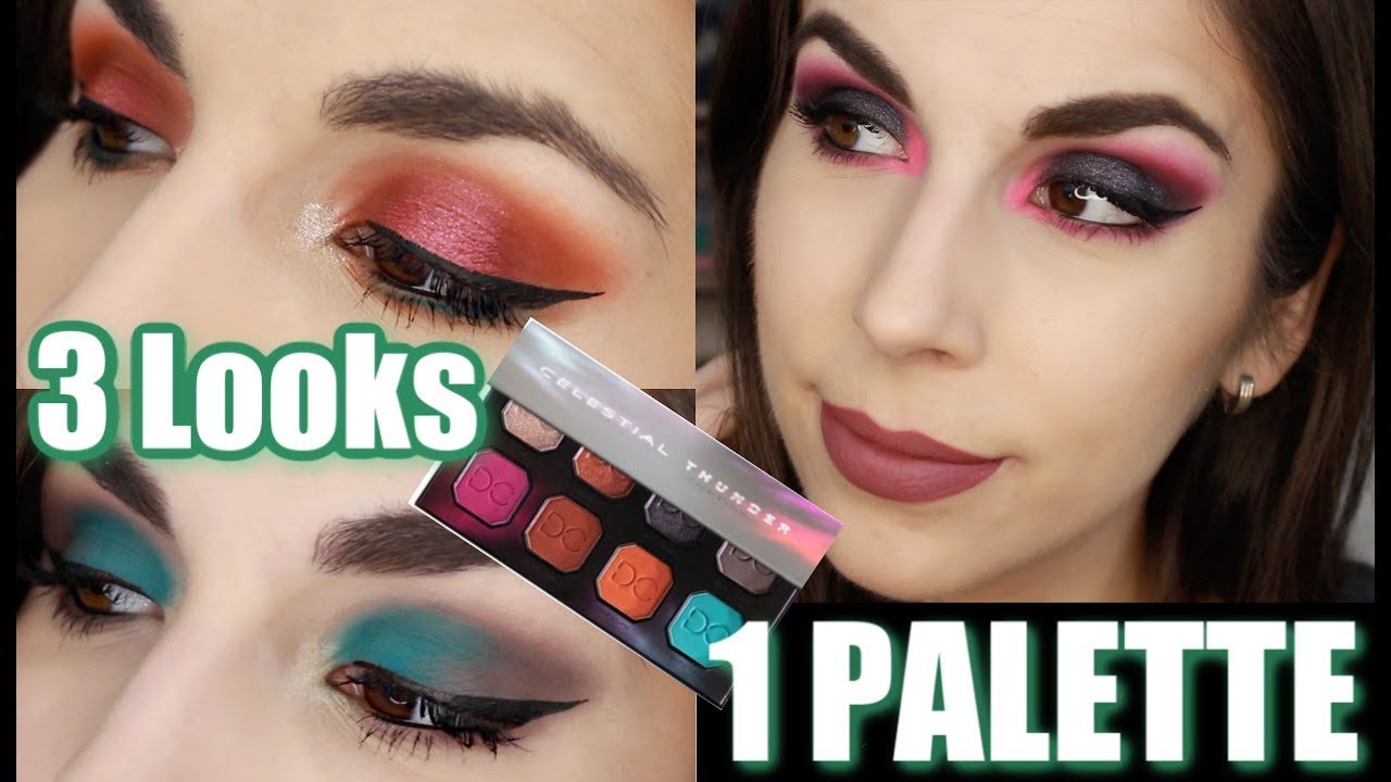 Dominique Cosmetics Celestial Thunder Palette | MY REVIEW & 3 Looks, 1 Palette | Katie Marie