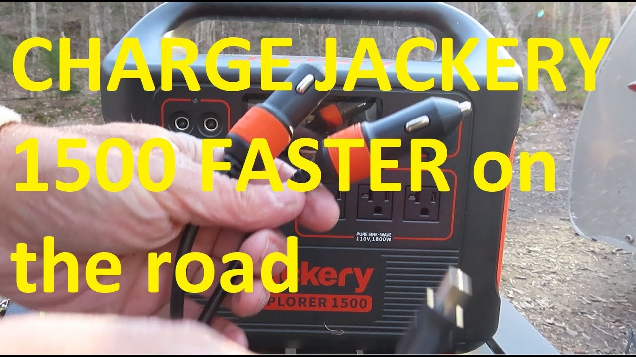 CHARGE Jackery 1500 FASTER Subaru Outback Vistabule Teardrop Trailer
