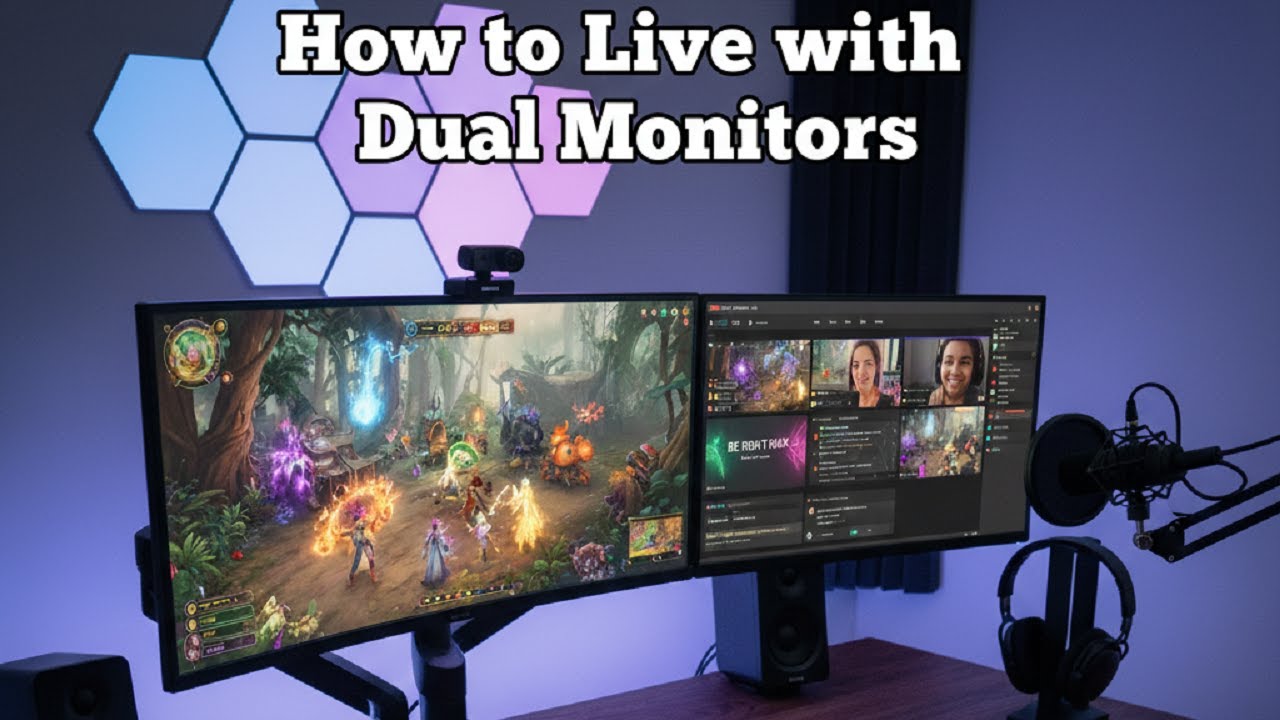 How to Live Stream with OBS Studio Using Dual Monitors Complete Guide in Hindi