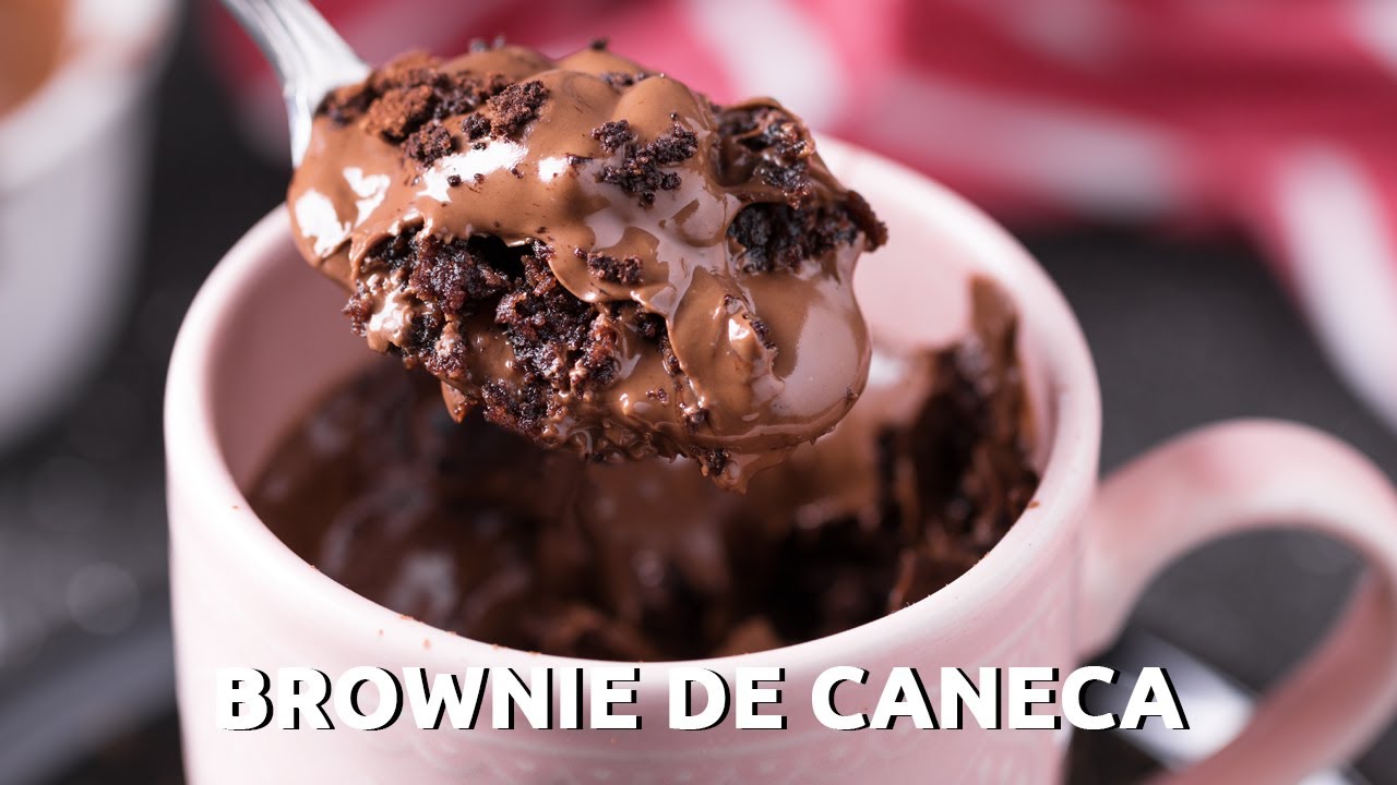 BROWNIE DE CANECA COM NUTELLA | PRONTO EM 3 MINUTOS | RECEITAS T&Aacute; NA HORA