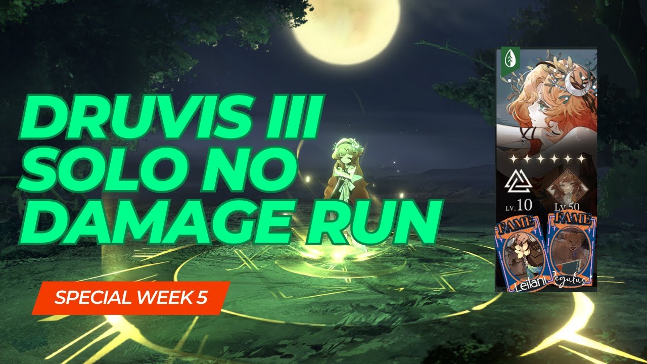 UTTU Special Week 5 | How to Solo Clear with Druvis III (Guide & Showcase) [Reverse 1999]