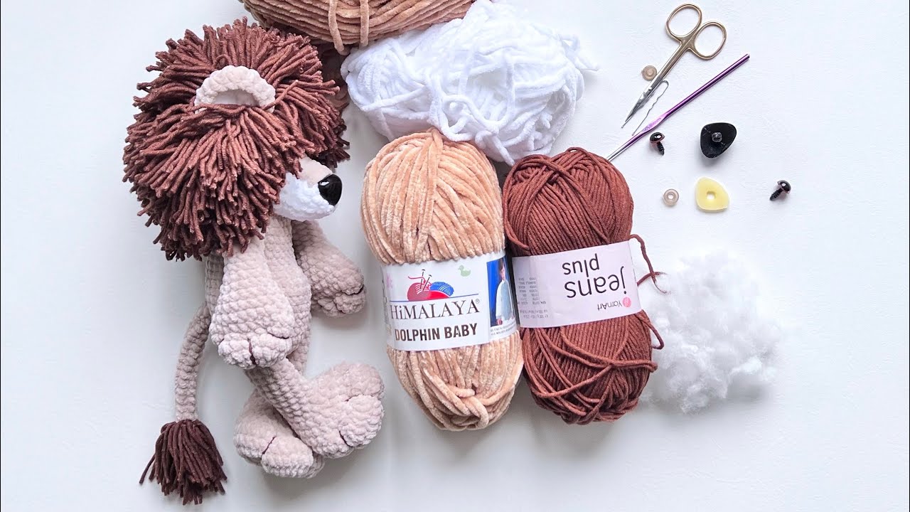 Вязаный лев крючком // мастер-класс // Часть 2 - Тело, Голова