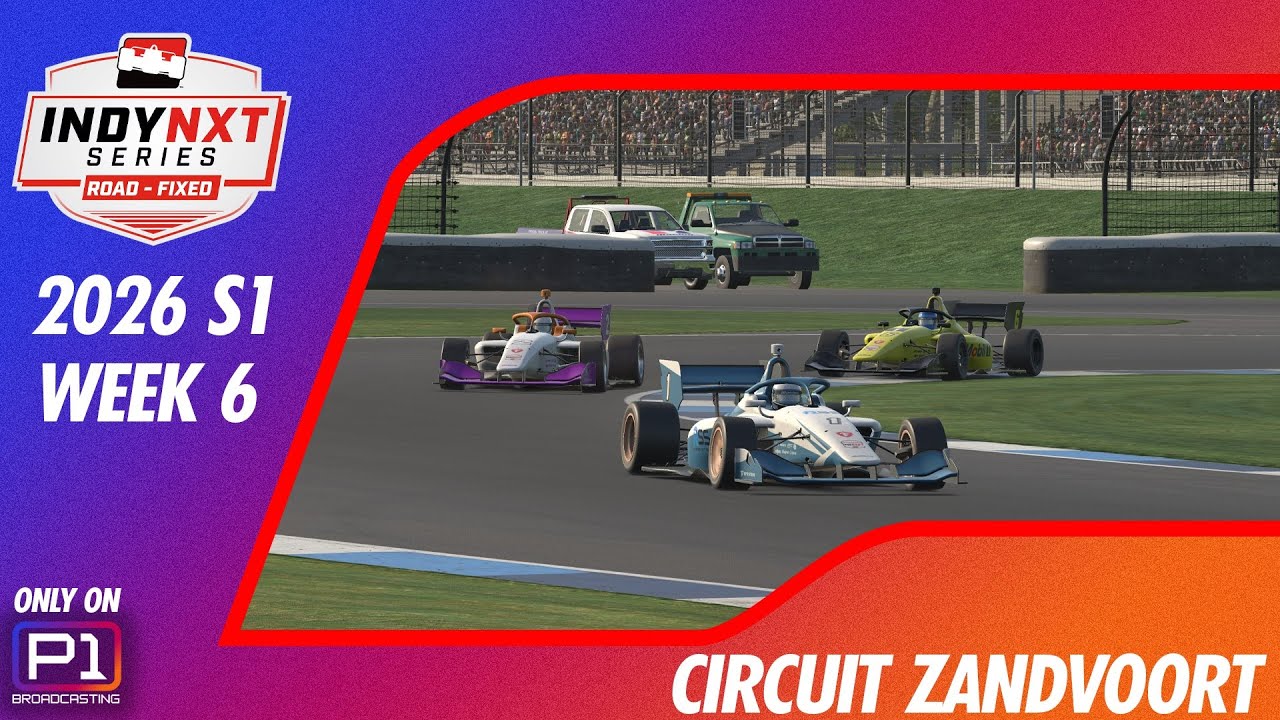 Indy NXT Road Series Mon Night Top Split | ZANDVOORT | 2026S1 W6 | iRacing Broadcast