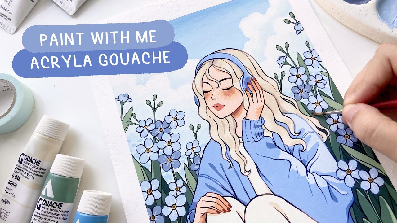 🔮 Holbein Acryla Gouache Illustration 