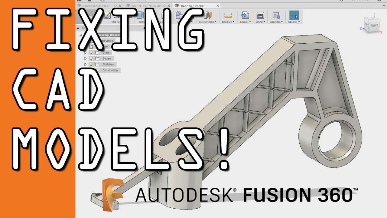Fusion 360 Direct Modeling: A GREAT way to fix CAD models! FF83