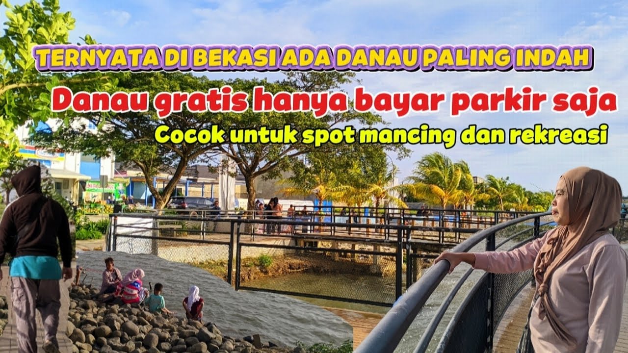 WAH TERNYATA DI BEKASI ADA DANAU PASIR PUTIH GRATIS UNTUK REKREASI DAN SPOT MANCING 
