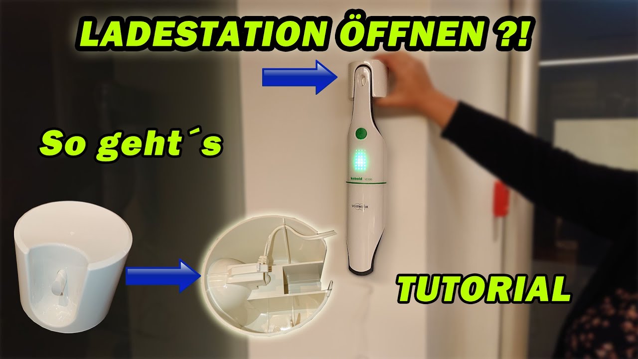 VORWERK VC 100 HANDSTAUBSAUGER |  LADESTATION ÖFFNEN ?! | TUTORIAL | WANDHALTERUNG | FACTOREM