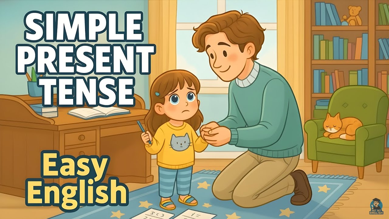 Learn Simple Present Tense with Easy English Practice for Beginners | Daily Routine Sentences