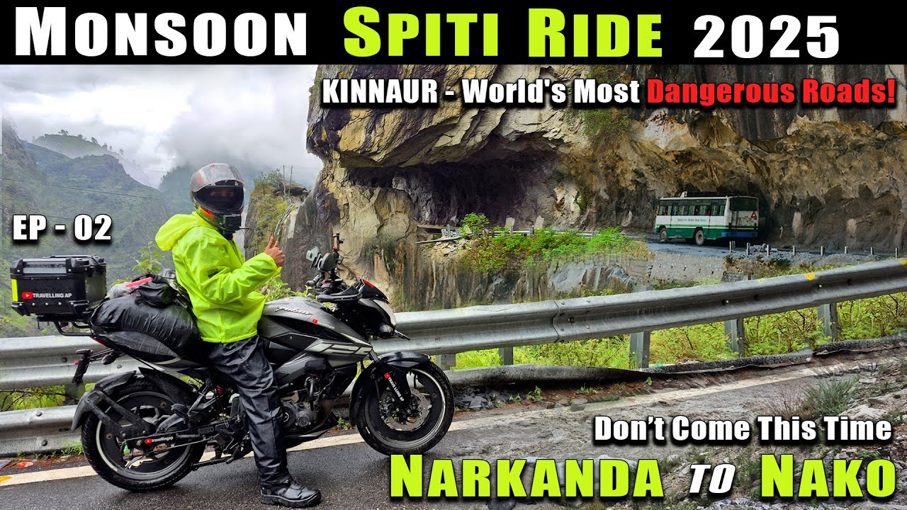 Monsoon Spiti Ride 2025 | Narkanda to Nako by Bike | EP-02 | #2025 #spiti