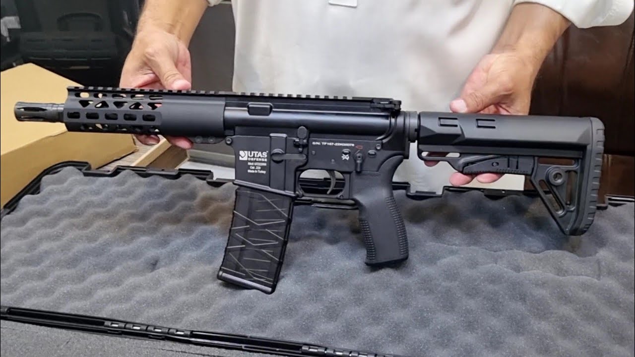 UTAS DEFENCE UT223 7.5 INCHES BARREL RIFLE REVIEW AND UNBOXING.