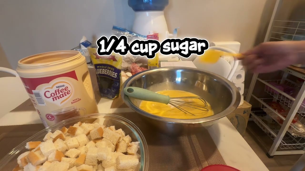 LET’S MAKE A BREAD PUDDING FOR THE FIRST TIME/ STAY AT HOME WIFE 