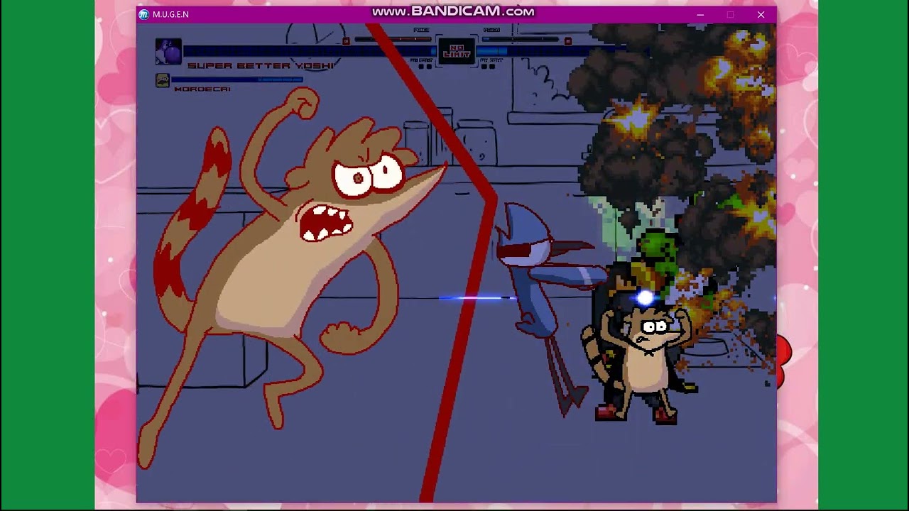 mugen request: Super Better Yoshi & Mordecai vs Ashley & Rigby |mugen all stars