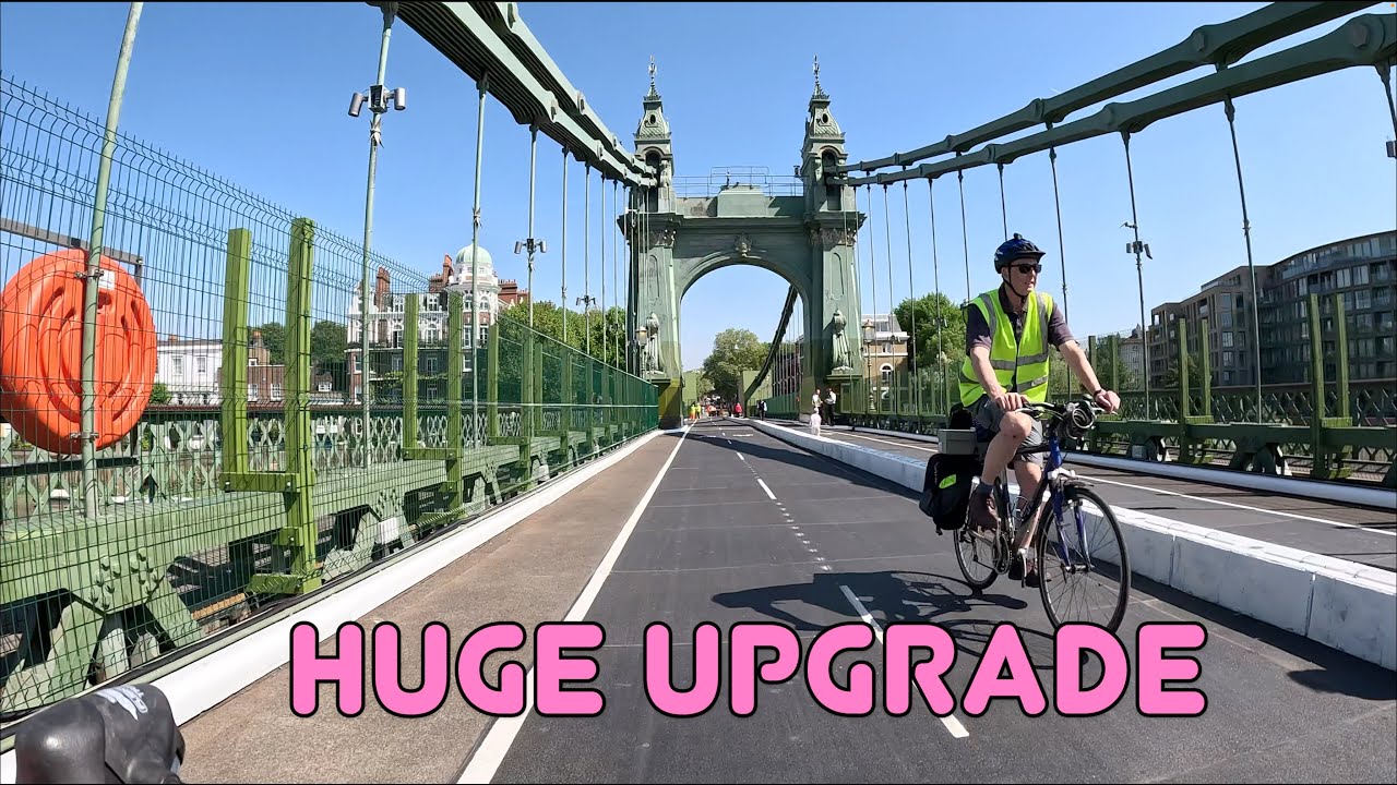🚲 London’s bike bridge got a huge upgrade — Putney to Hammersmith without traffic