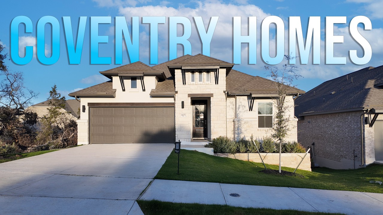 Новый одноэтажный дом в Джорджтауне, штат Техас | Видеообзор от компании Coventry Denison