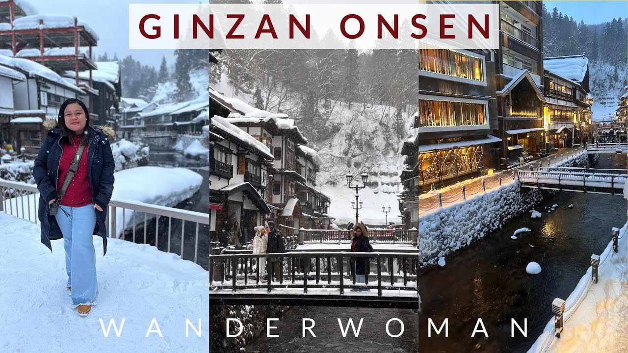 Most beautiful Onsen in Japan | Winter magic in Ginzan Onsen 🇯🇵