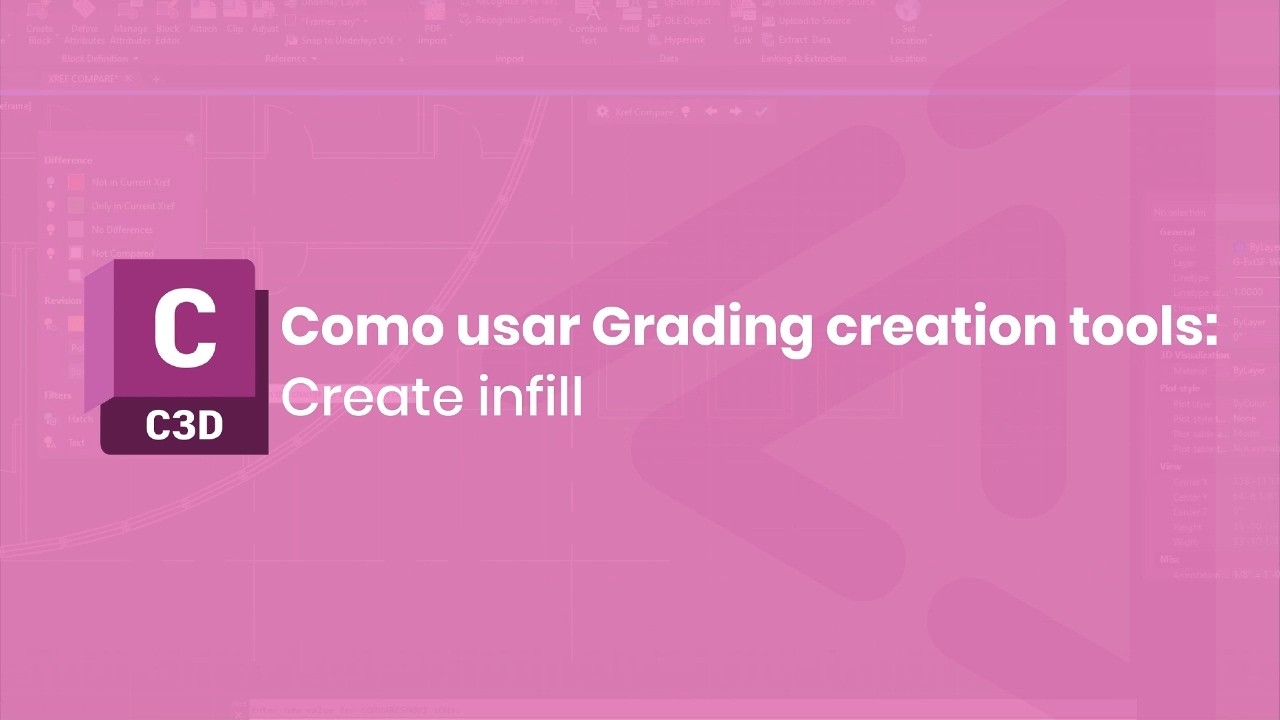 Como usar Grading creation tools: Create infill
