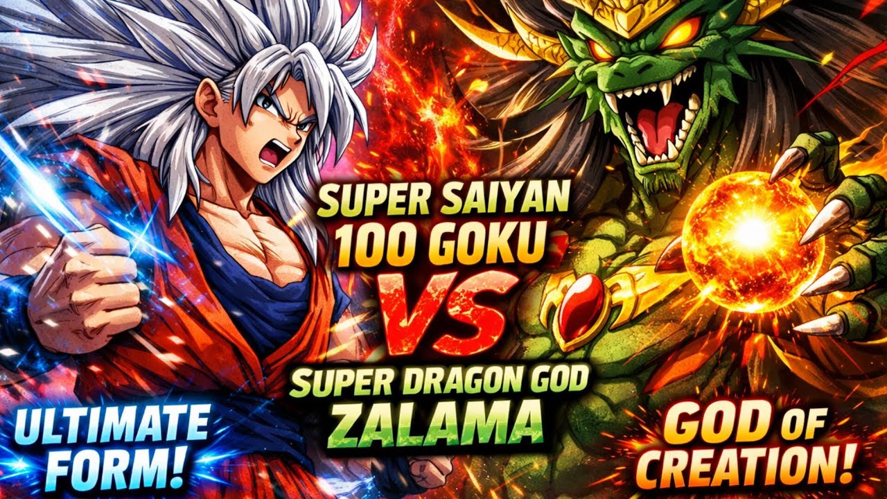 Super Saiyan 100 Goku VS Zalama 😱 | Dragon Ball What If | Goku vs Super Dragon God | Hindi