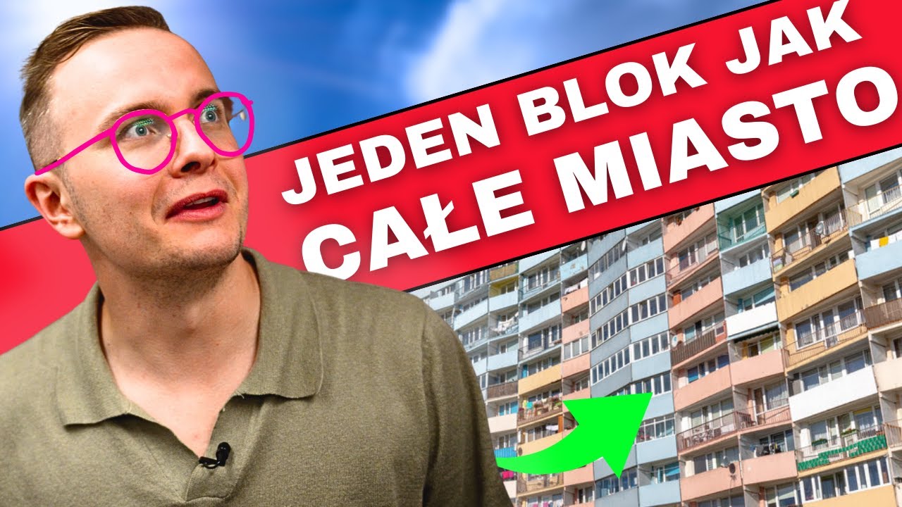 JEDEN BLOK JEST JAK CAŁE MIASTO - PRAWIE 10 TYS. LUDZI TU MIESZKA! NAJWIĘKSZY BLOK W POLSCE!